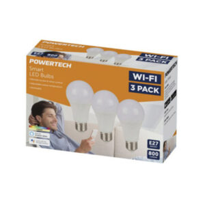 A Pack of 3 Bulbs with Edison Light (E27) Fitting