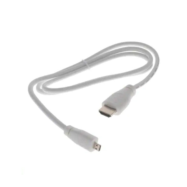 WHITE MICRO-HDMI TO STANDARD-M C