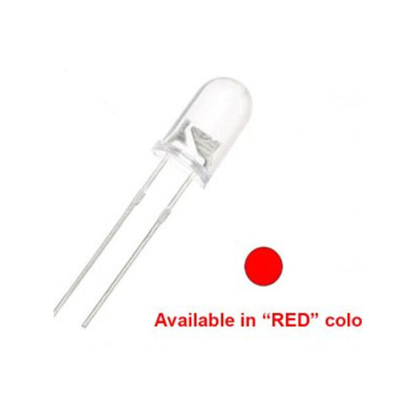 Clear Round 5mm Super Bright RED LED Bulb Emitting Diodes